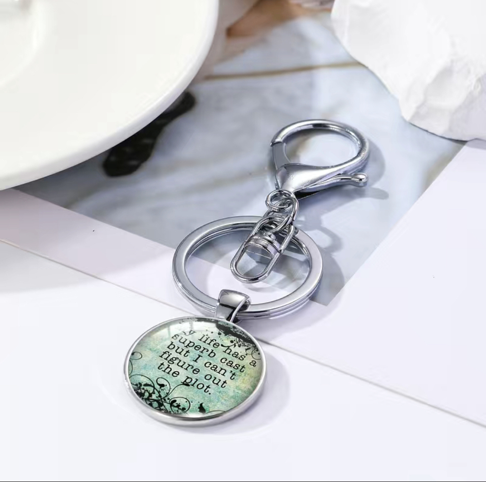 3/$25 My Life Has A Superb Cast But I Can't Figure Out The Plot Keychain NEW